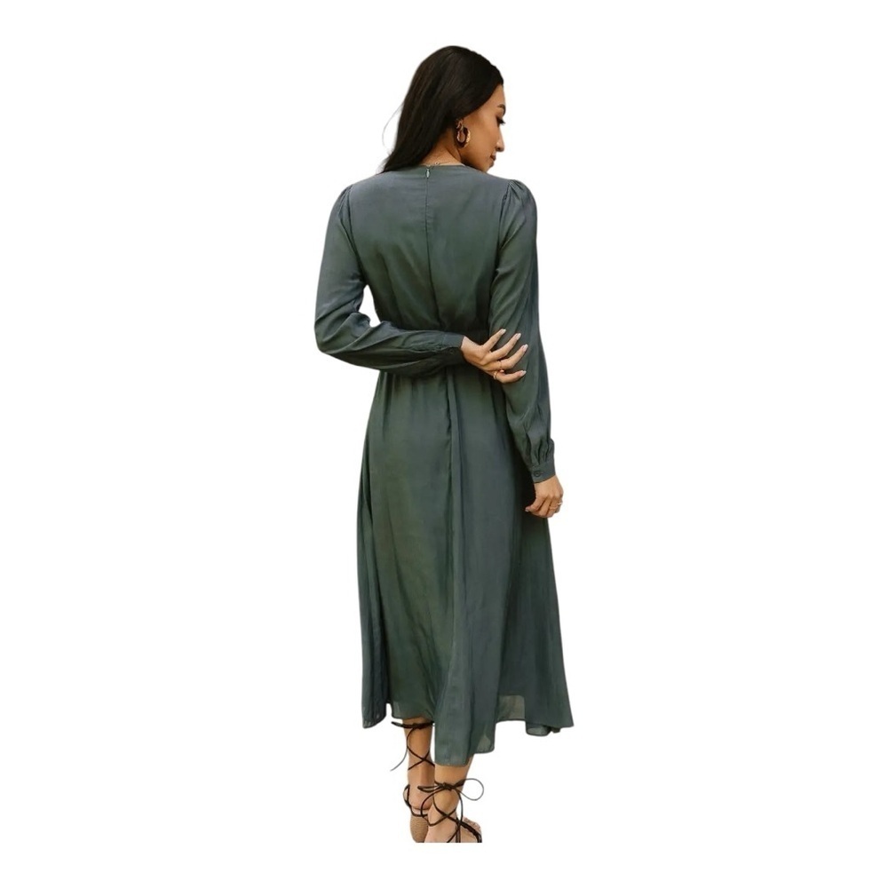 Bohme Elegant Green Midi Dress - Picture 3 of 16